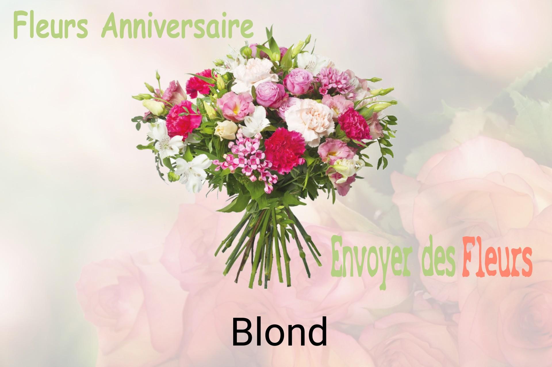Bouquet de fleurs d’anniversaire livré à Blond